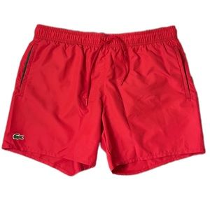 NEW| Men's Light Quick-Dry Swim Shorts| Red | Size: S